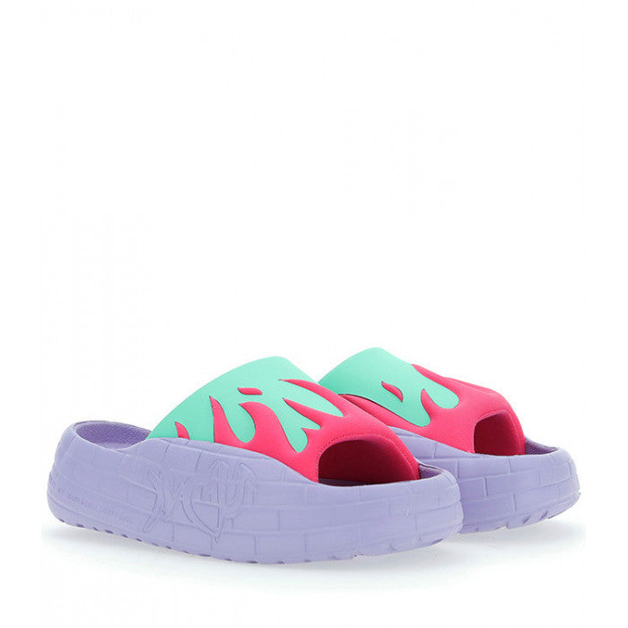 ACUPUNCTURE NYU Slide Fucsia Green