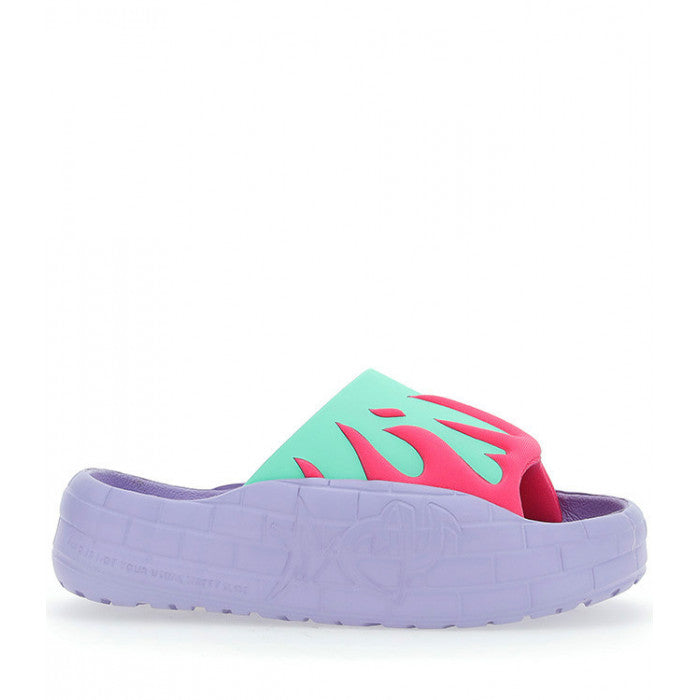 ACUPUNCTURE NYU Slide Fucsia Green