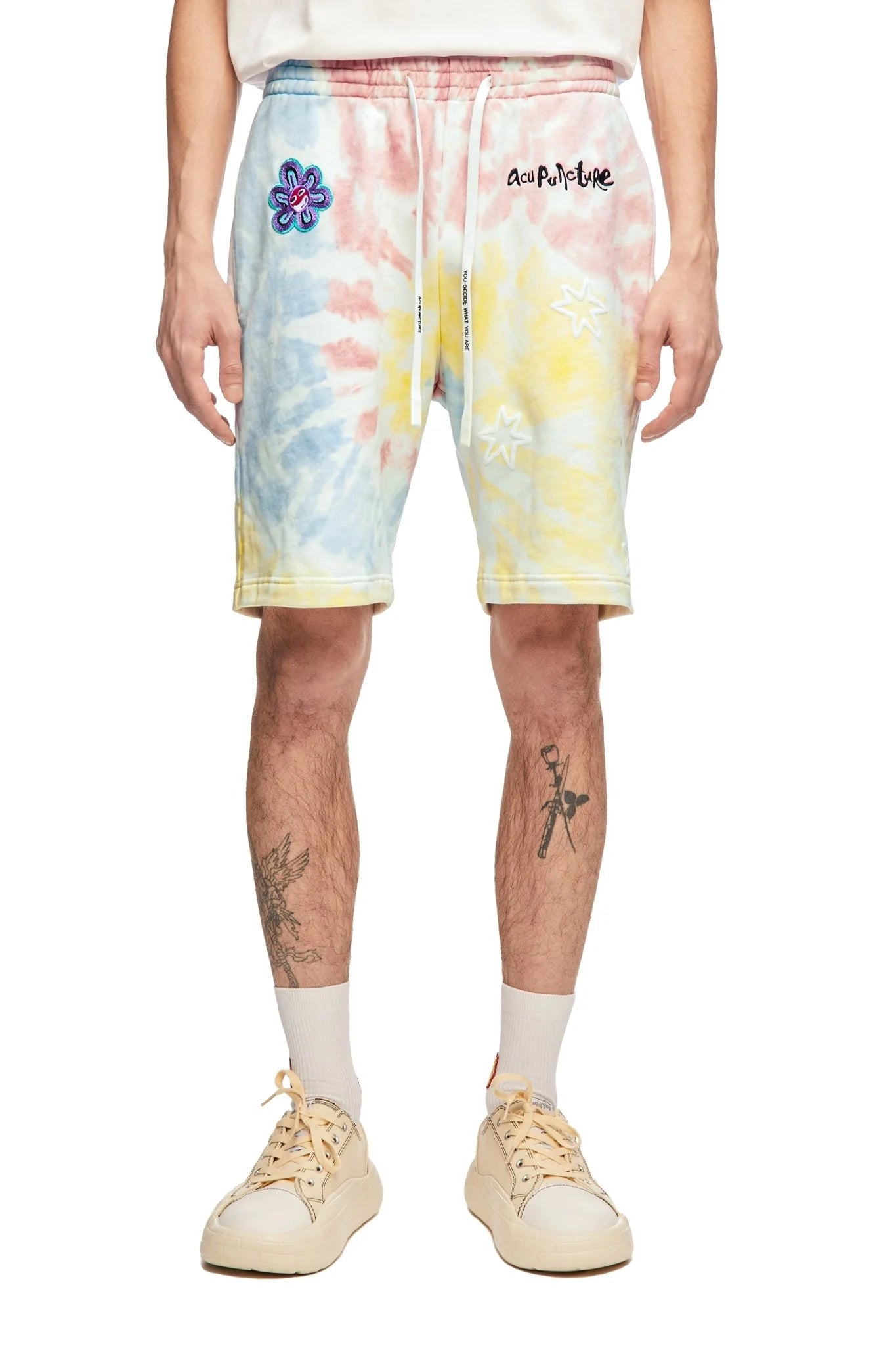 ACUPUNCTURE Tie-Dye Shorts