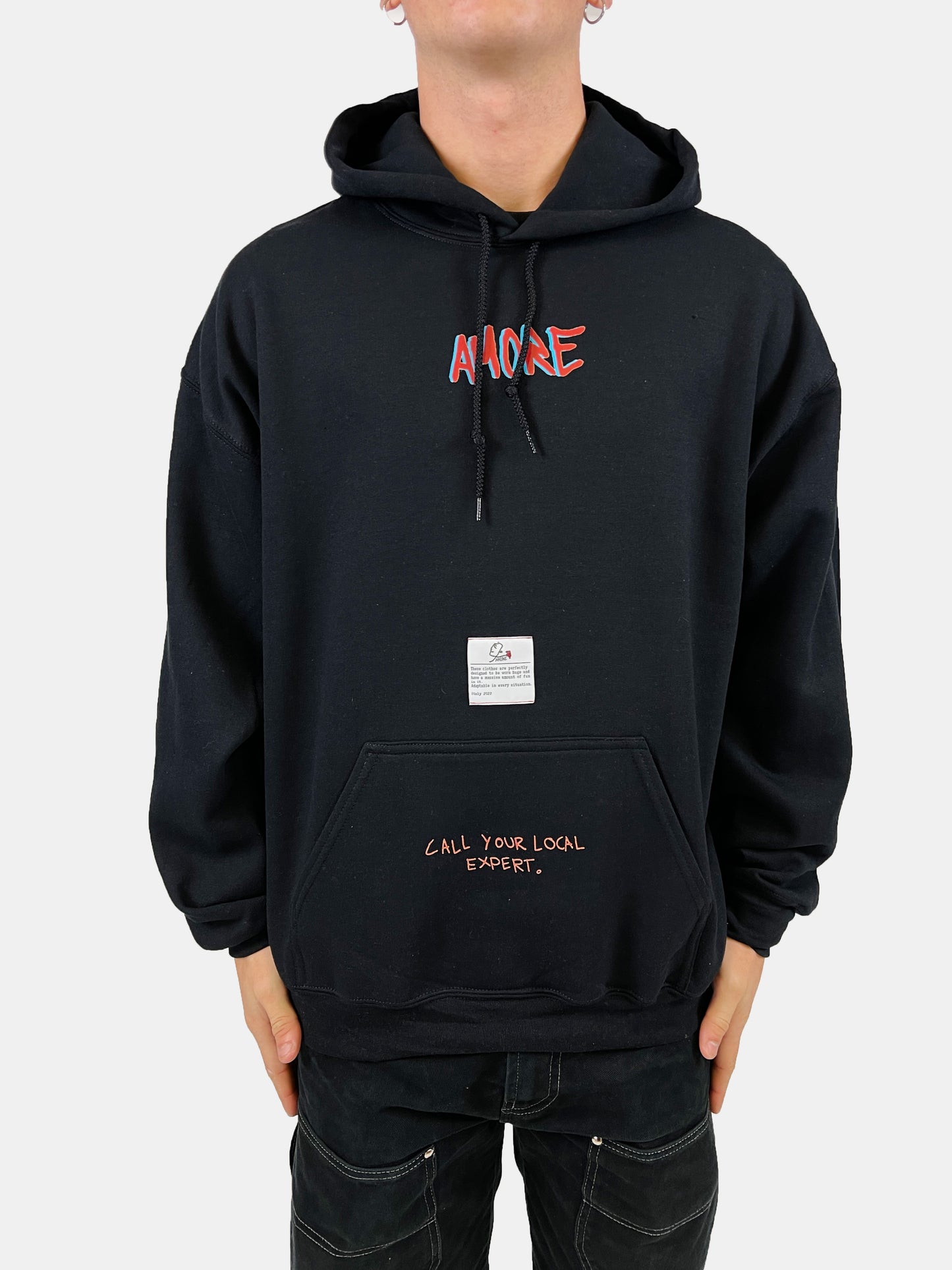 AMORE - Plumber's Smile Zebra Hoodie